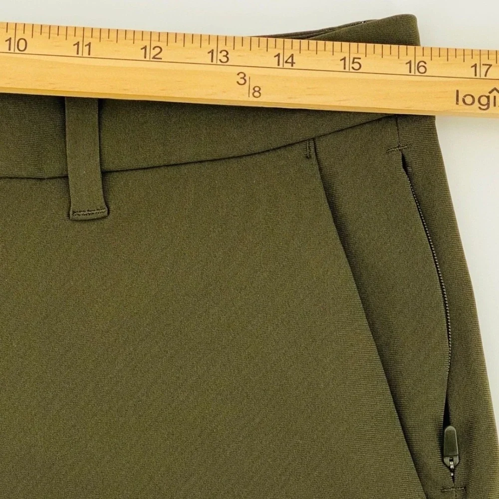 Lululemon Commission Short‎ Warpstreme Mens 31x10 Olive Green Chino LM7A83S